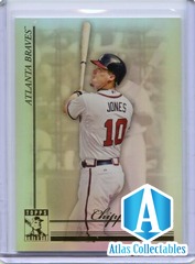 2010 TOPPS TRIBUTE #62 CHIPPER JONES - ATLANTA BRAVES